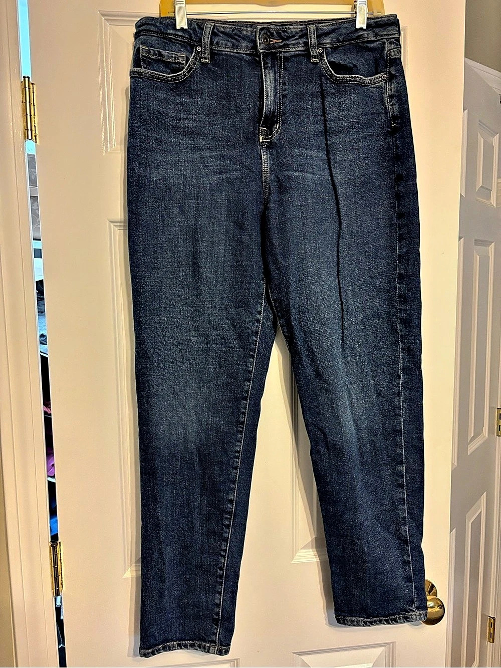 Outland Abigail Boyfriend Jeans in Blue Waist 32 Like New